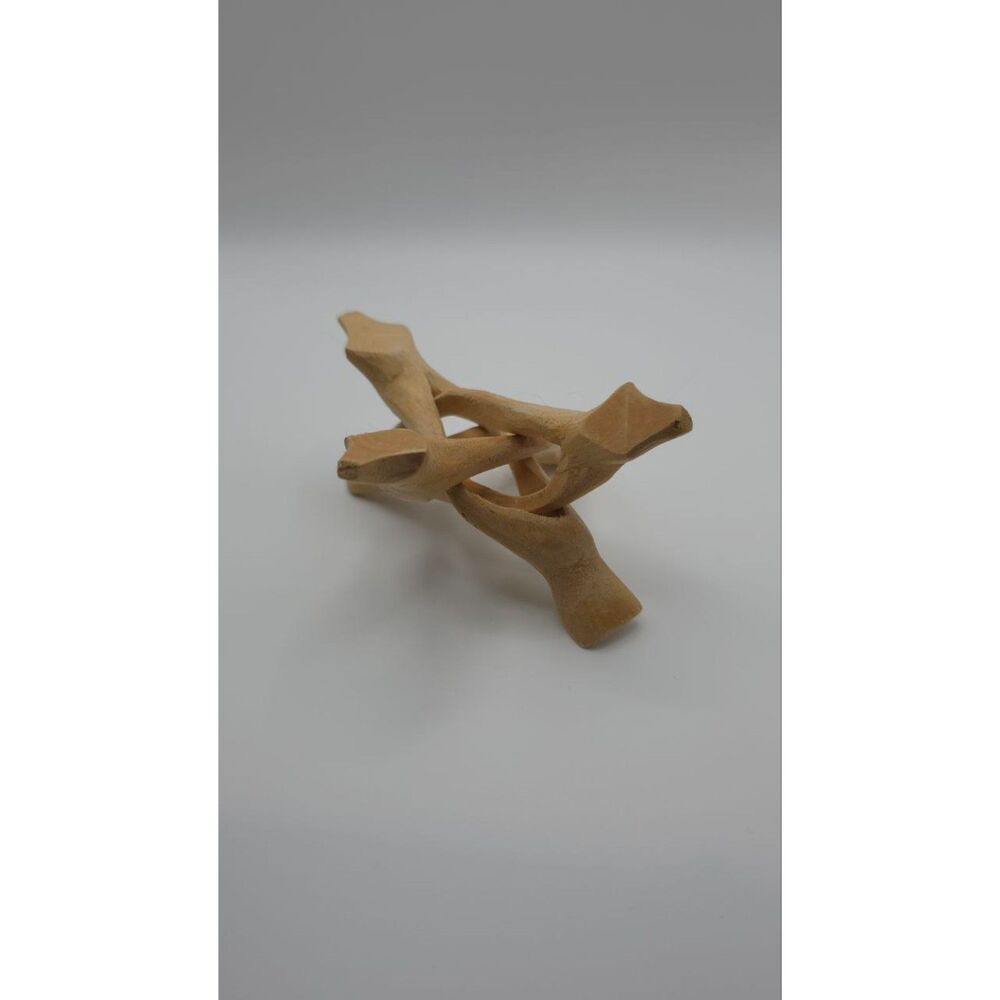 Natural Wood Tripod Crystal Sphere Stand Rustic Branch Display Holder